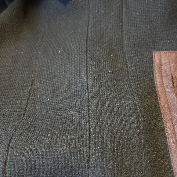 Womens Raffi Black Brown Pure Cashmere Asymmetric Full Zip Cardigan Jacket S - Picture 5 of 16